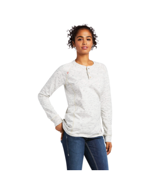 WMS FR AIR HNLY LONG SLEEVE TOP SPACE DYE HEATHER GREY