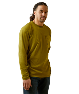 MNS REBAR WRKMN LG LONG SLEEVE T SHIRT AVOCADO/BEECH