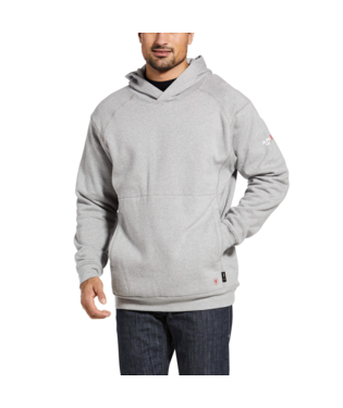 SWEATSHIRT, MNS FR REV PULLOVER HOOD SILVER FOX HTHR