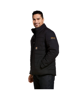 MNS RBR VALIANT STR CNVS INS JACKET BLACK