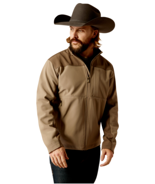 MNS WYATT SOFTSHELL JACKET BRINDLE/MAJOR BROWN