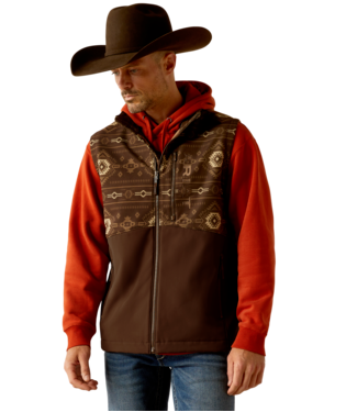 MNS LOGAN SOFTSHELL VEST BANYAN BARK SW