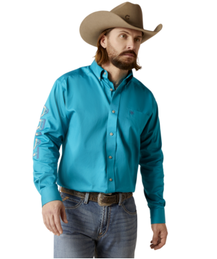 MNS TM LG TWLL CLSSC LONG SLEEVE SHIRT ENAMEL BLUE