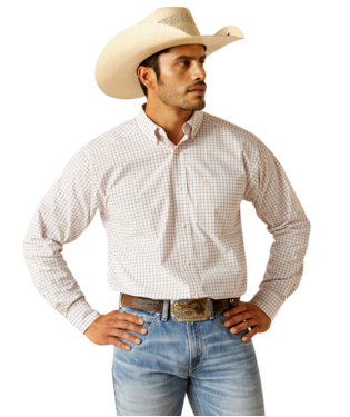 MNS PRO TRISTIN LONG SLEEVE SHIRT WHITE