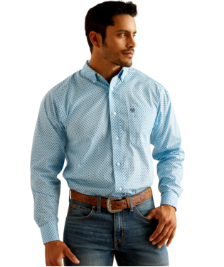 MNS WF RICKY LONG SLEEVE SHIRT SKY BLUE