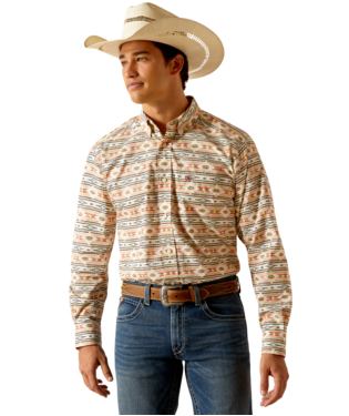 MNS TIMOTHY LONG SLEEVE SHIRT APRICOT BLUSH