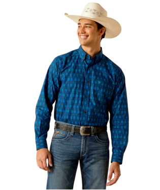 MNS PASCUAL LONG SLEEVE SHIRT DIRECTOIRE BLUE