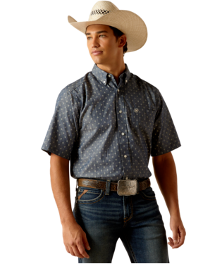 MNS KACE SHORT SLEEVE SHIRT CHAMBRAY BLUE