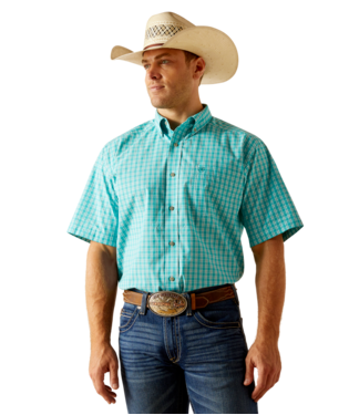 MNS PRO JENSEN SHORT SLEEVE SHIRT TURQUOISE