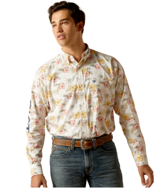 MNS TEAM CHARLIE LONG SLEEVE SHIRT GARDENIA