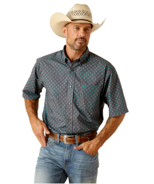 MNS JOHNNIE SHORT SLEEVE SHIRT GREY