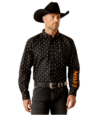 MNS TEAM KELVIN LONG SLEEVE SHIRT BLACK/DARK GREY