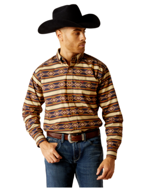 MNS STANFORD LONG SLEEVE SHIRT KHAKI