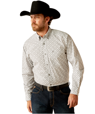 MNS JAGGER LONG SLEEVE SHIRT WHITE