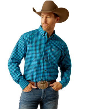 MNS PRO JEFFREY LONG SLEEVE SHIRT BLUE