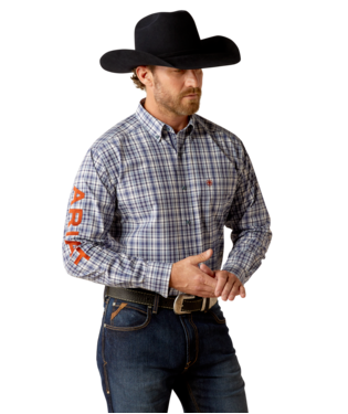 MNS PRO TEAM ORION LONG SLEEVE SHIRT NAVY/ORANGE