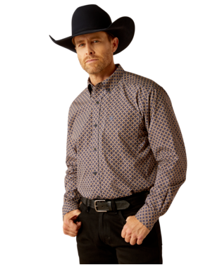 MNS CRAWFORD LONG SLEEVE SHIRT NAVY