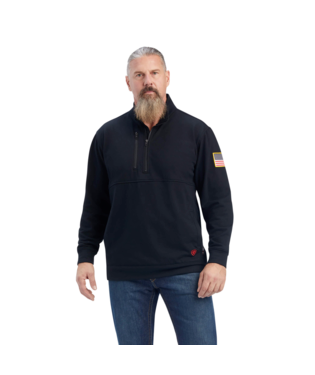 MNS FR DRSTRCH FLEECE 1/2 ZIP SHIRT BLACK