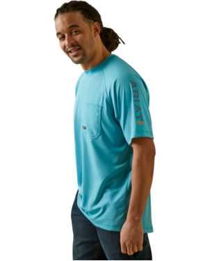 MNS RBR HEAT FIGHTER SHORT SLEEVE T SHIRT MAUI BLUE