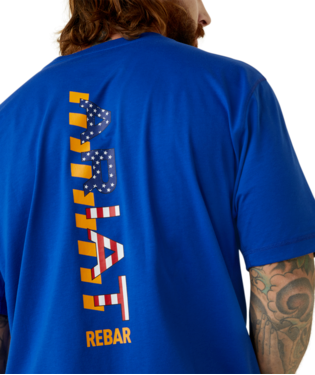 MNS RBR WORKMAN LGO SHORT SLEEVE T SHIRT ROYAL BLUE/USA