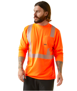 MNS REBAR HI-VIS ANSI LONG SLEEVE T SHIRT HI VIS ORANGE