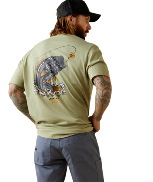 MNS REBAR CTST AMRCN BASS SHORT SLEEVE T SHIRT DESSERT SAGE HEATHER