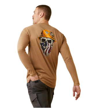 MNS RBR WKMN BN FR THS LONG SLEEVE T SHIRT TIGER EYE