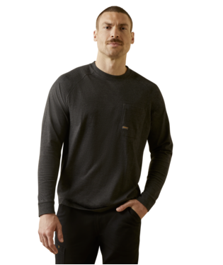 MNS REBAR CTNSTR LONG SLEEVE T SHIRT CHARCOAL HEATHER
