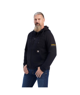 MNS REBAR REGULATOR FULL ZIP HOODIE JACKET BLACK