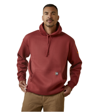 SWEATSHIRT, MNS REBAR WORKMAN HOODIE BRICK RED