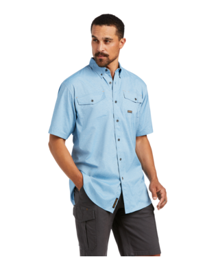 MNS RBR MD TGH VTTK DRST SHORT SLEEVE WORK SHIRT WATER