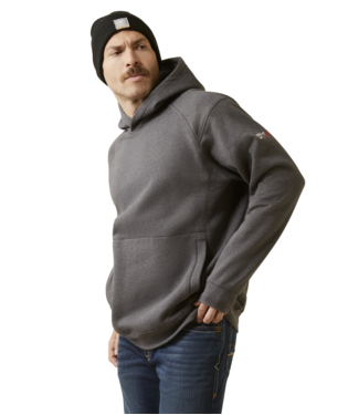 SWEATSHIRT, MNS FR REV PULLOVER HOODIE CHARCOAL HEATHER