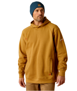 SWEATSHIRT, MNS FR REV PULLOVER HOODIE GOLDEN BROWN