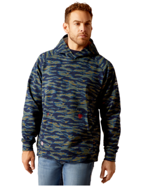 SWEATSHIRT, MNS FR DURSTRCH SMOKE CAMO HOODIE BARITON BLUE