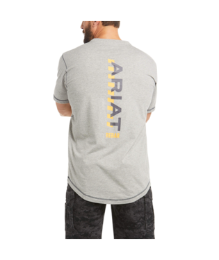 MNS RBR WORKMAN LGO SHORT SLEEVE T SHIRT HEATHER GREY