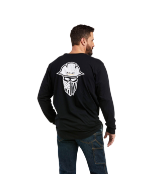MNS REBAR WKMN FULL COVERAGE LONG SLEEVE T SHIRT BLACK