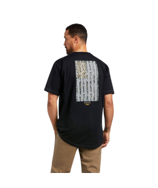 MNS RBR WKMN REFLE FG SHORT SLEEVE T SHIRT BLACK