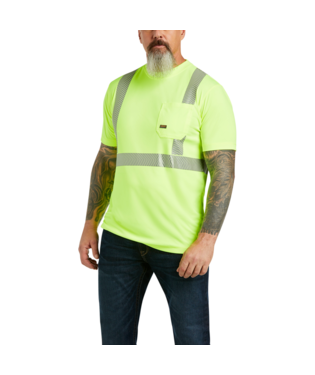 MNS RBR HI-VIS ANSI SHORT SLEEVE T SHIRT HI-VIS YELLOW