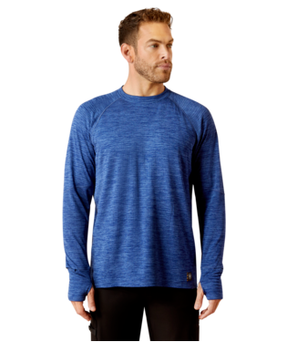 MNS REBAR GRIDWORK LONG SLEEV T SHIRT GLACIER BLUE