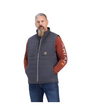 MNS RBR VALIANT STR CNVS INS VEST CHARCOAL HEATHER