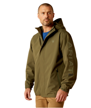 MNS REBAR STRMSHLL LOGO H2O JACKET BEETLE/LICHEN