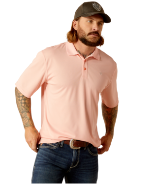 MNS TEK SHORT SLEEVE POLO APRICOT BLUSH