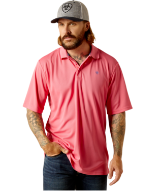 MNS TEK SHORT SLEEVE POLO HOT ROSE