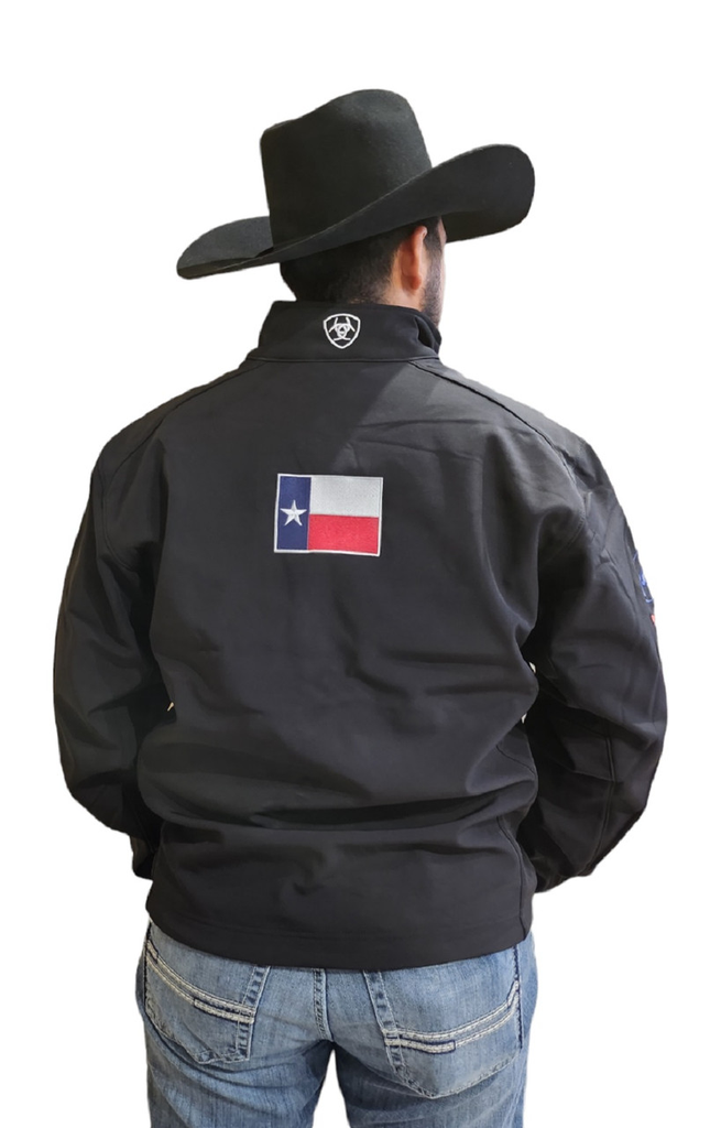 MNS LOGO 2.0 SOFTSHELL TEXAS SMU JACKET BLACK