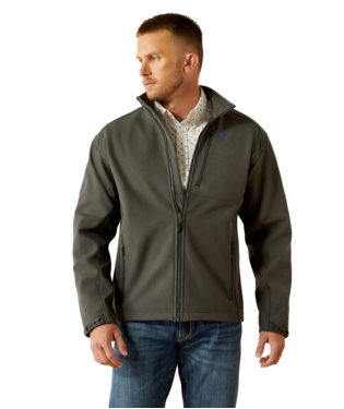 MNS LOGO 2.0 SOFTSHELL JACKET CHARCOAL HEATHER