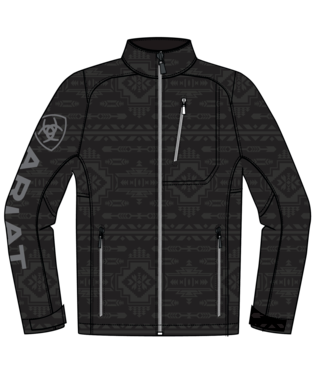 MNS LOGO 2.0 SOFTSHELL JACKET PHANTOM EMBSD