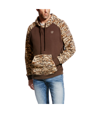 SWEATSHIRT, MNS PATRIOT HOODIE DESERT DIGI CAMO