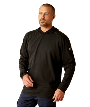 MNS FR PRIMO HOODED LONG SLEEVE T SHIRT BLACK