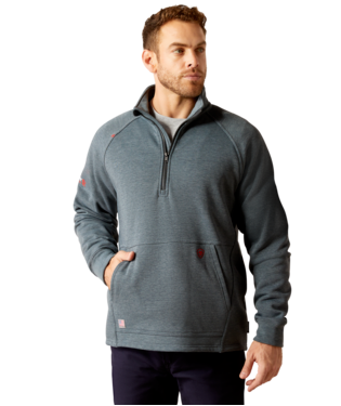 Ariat Men's FR Primo 2.0 1/4 Zip Sweater Charcoal Gray