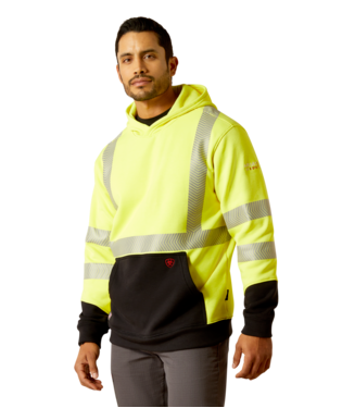 SWEATSHIRT, MNS FR HI-VIS HOODIE HI-VIS YELLOW